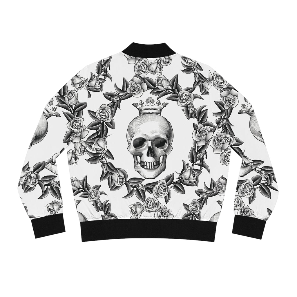 Skull & Rose Bomber Jacket