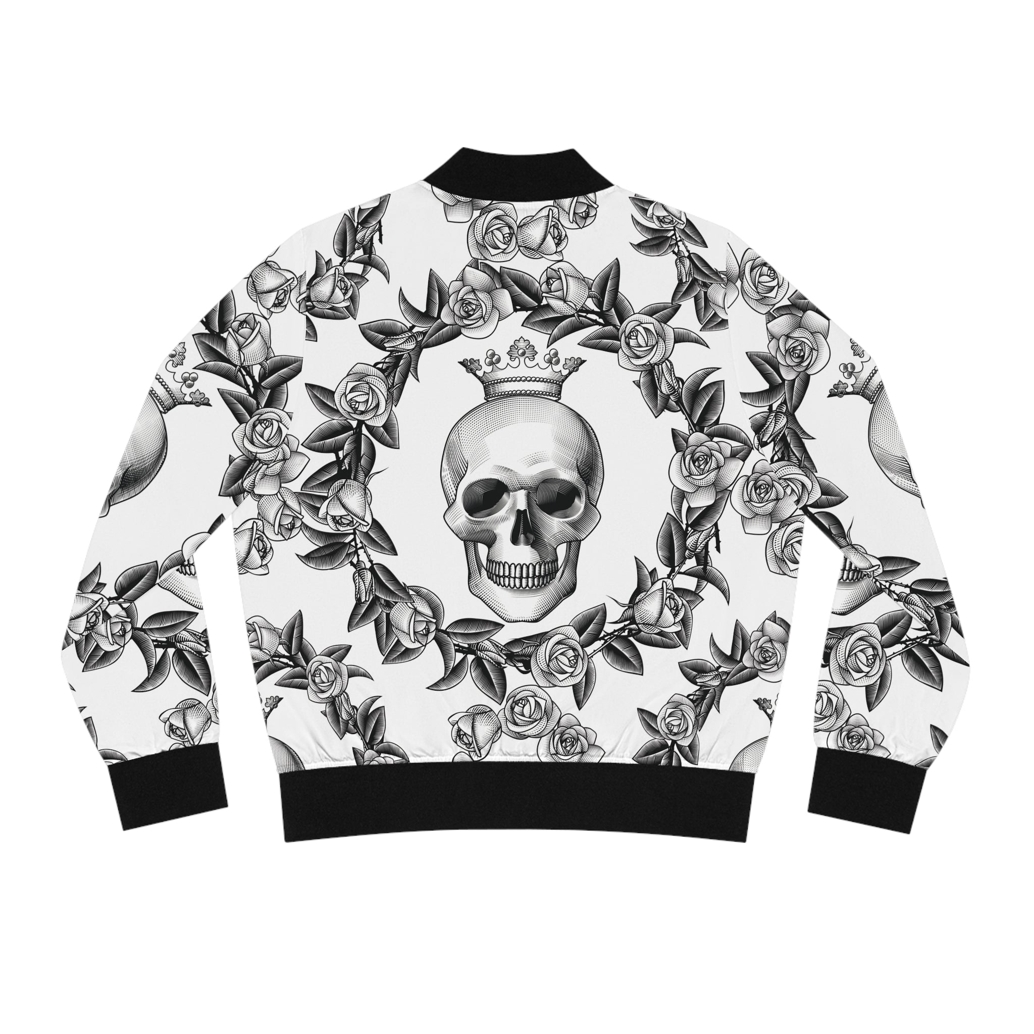 Skull & Rose Bomber Jacket