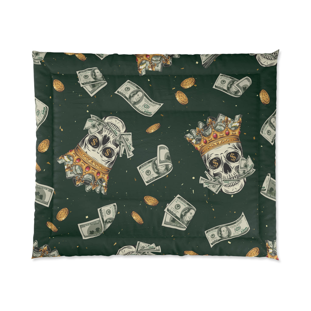 Royal Money Skull Comforter