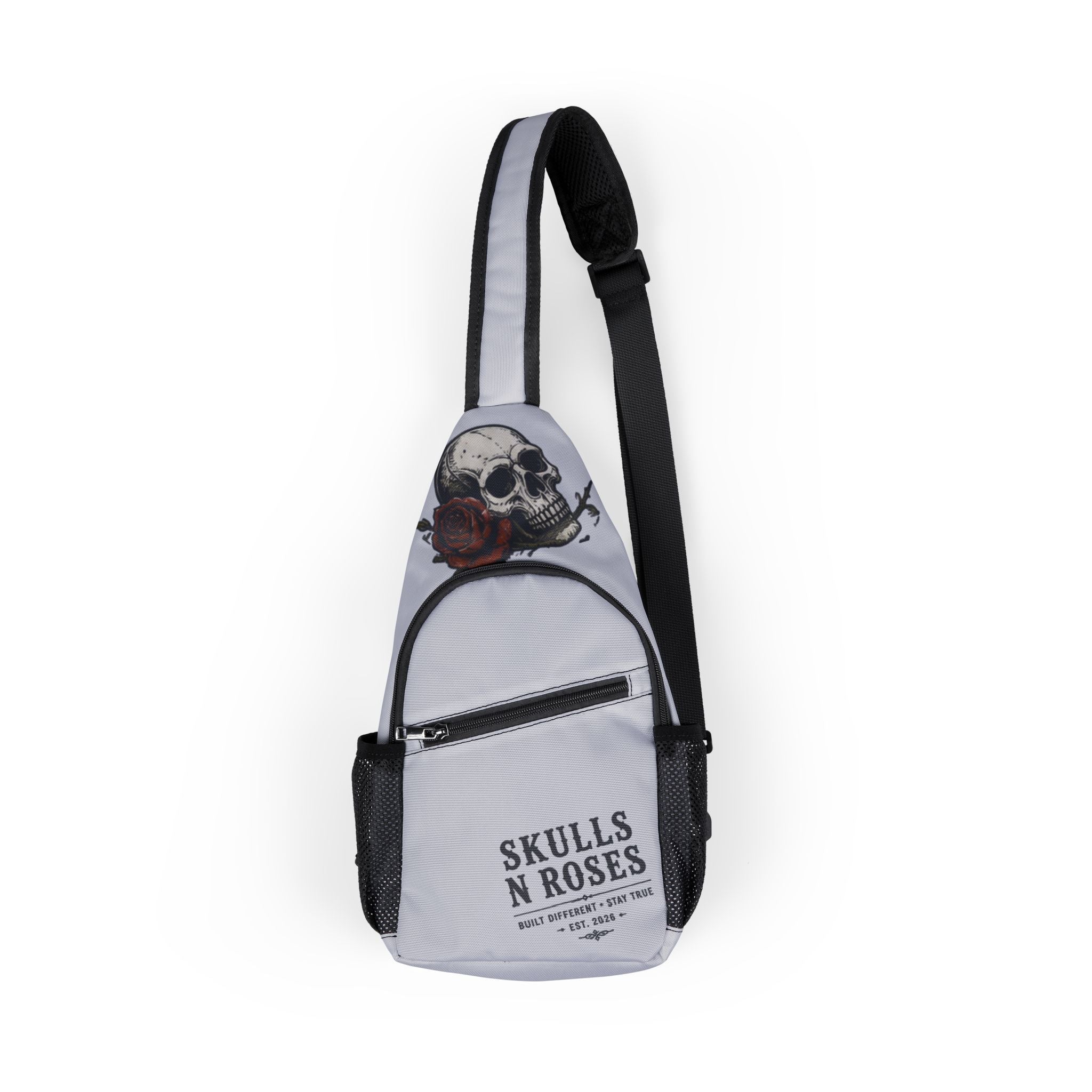 Skulls & Roses Built Different Chest Bag