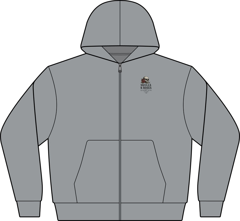 Roses Fade Zip Hoodie