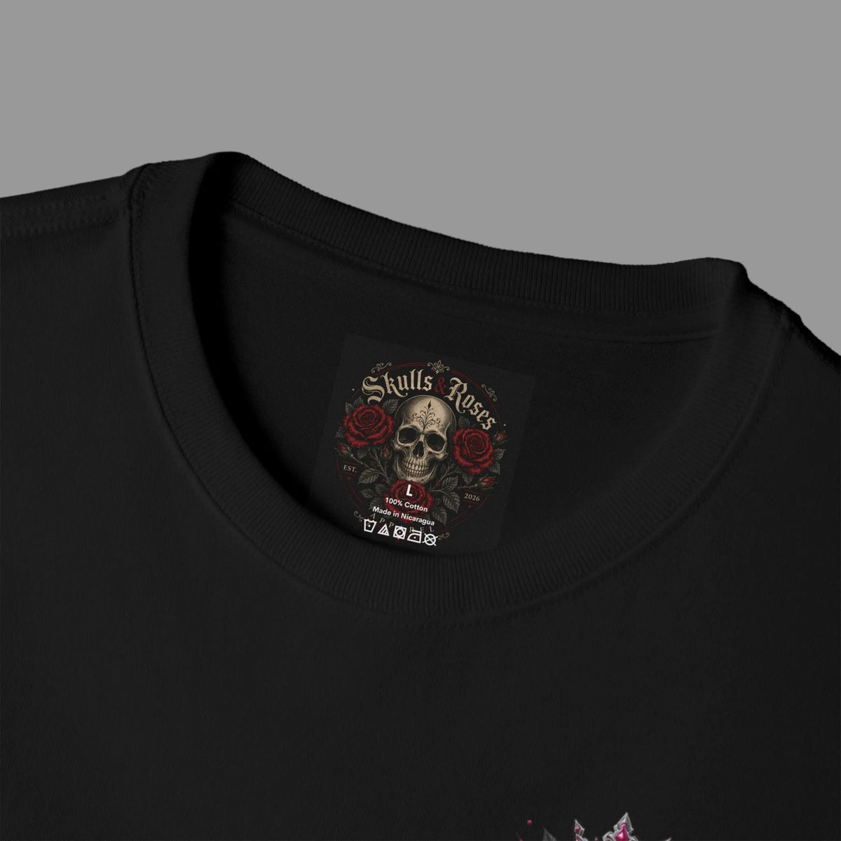Royal Skulls & Roses Oversized Tee