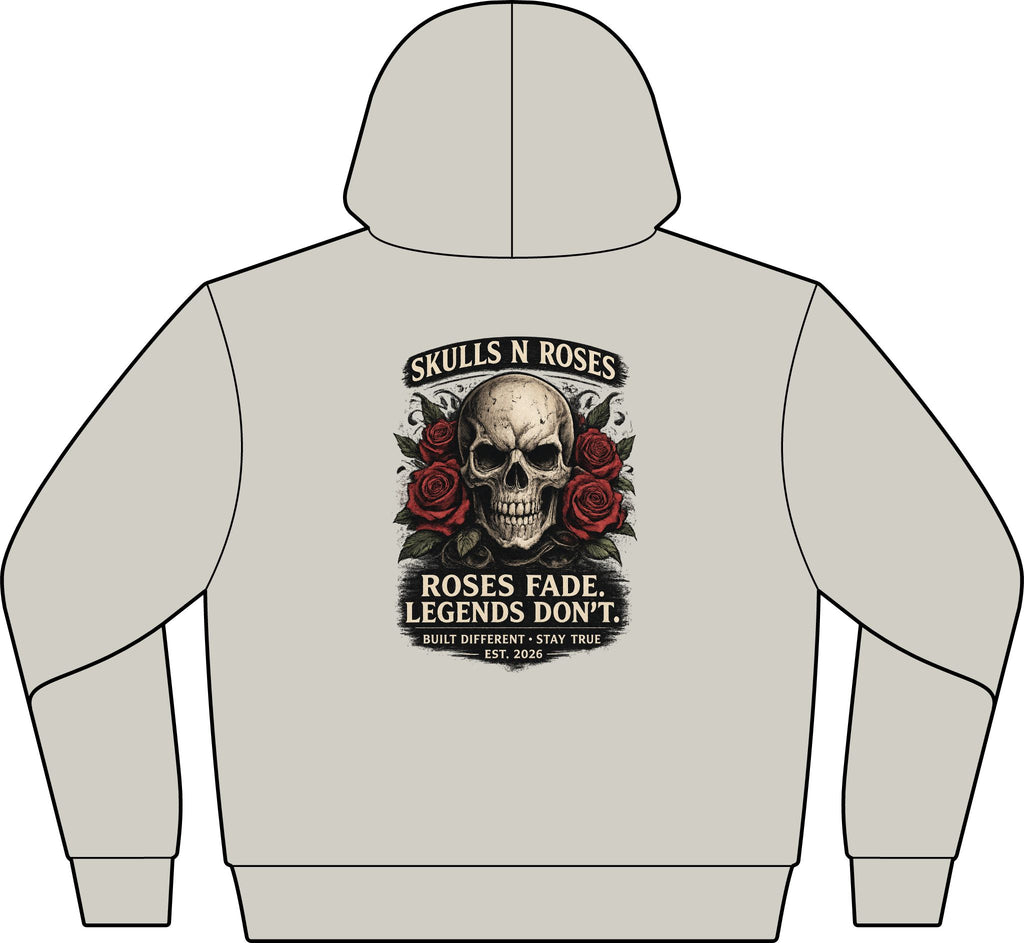 Roses Fade Zip Hoodie