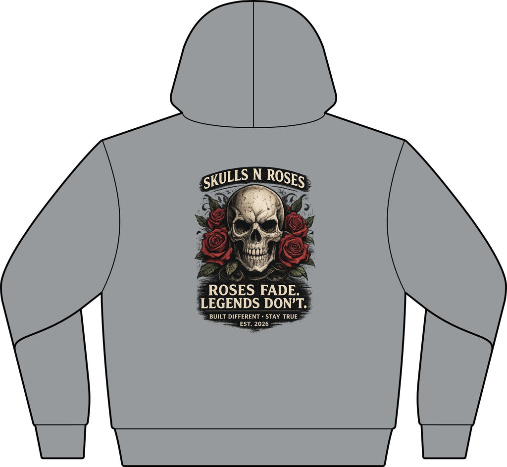 Roses Fade Zip Hoodie