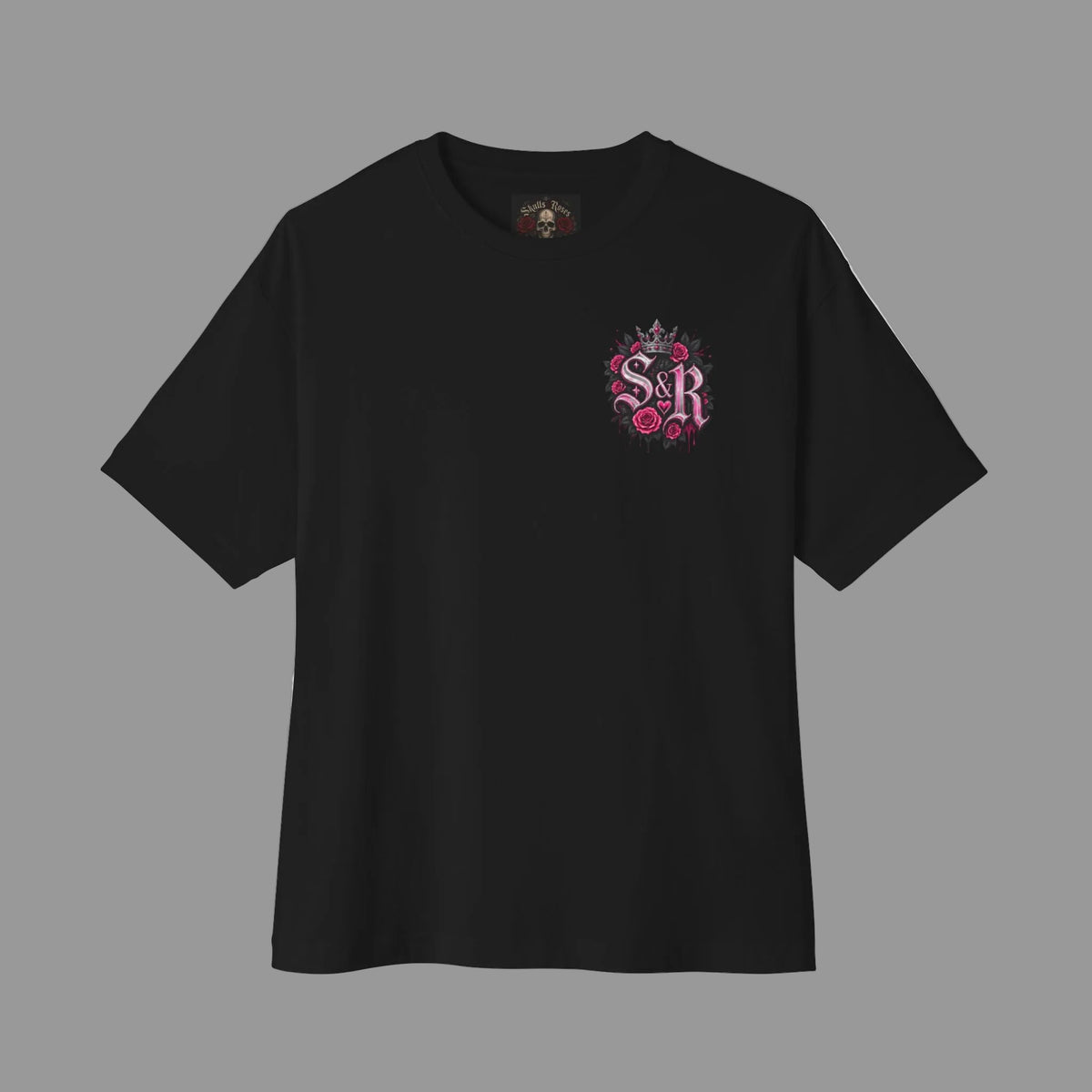 Royal Skulls & Roses Oversized Tee