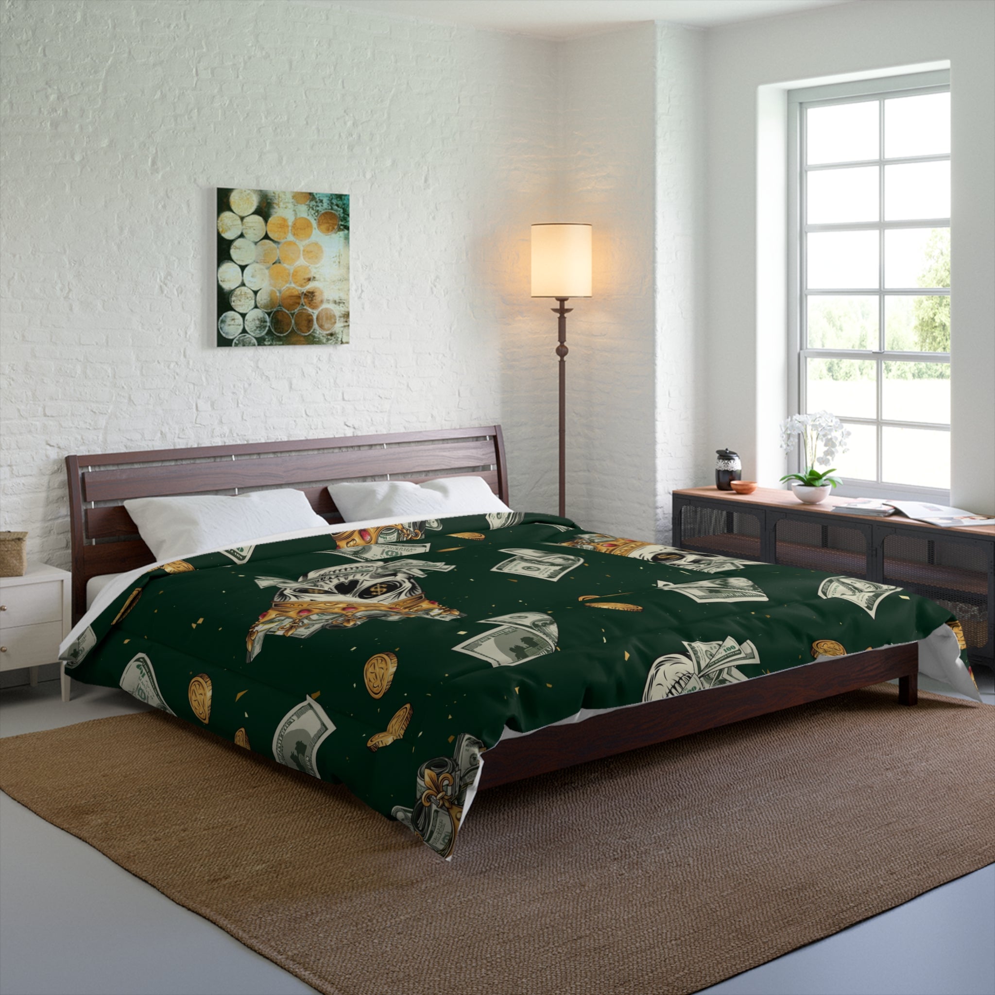 Royal Money Skull Comforter